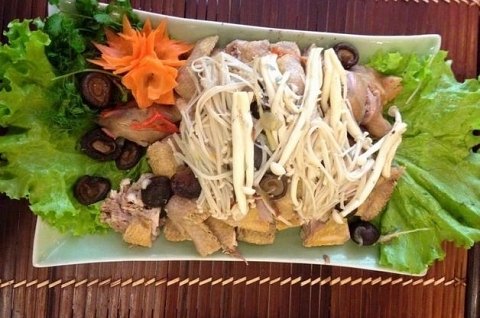 Chim trĩ om nấm đông cô