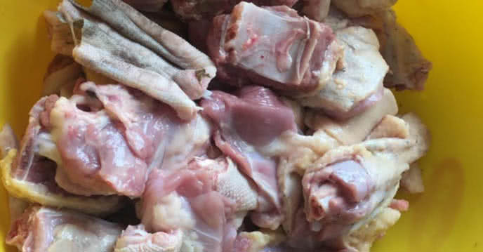 Nguyên liệu cho món vịt trời xáo măng