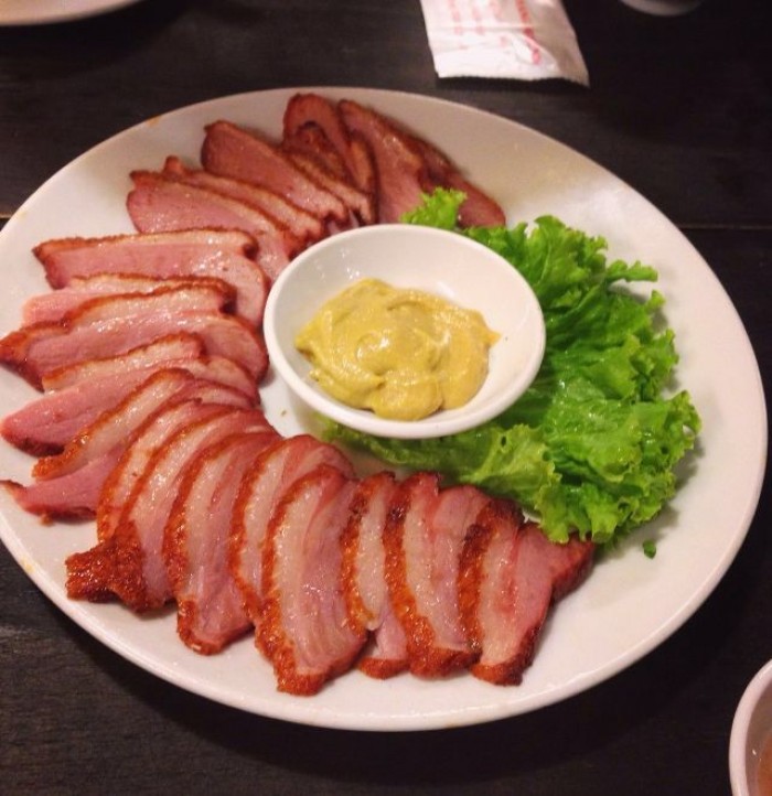 lườn ngỗng thái ra ăn luôn 